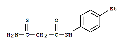 (9CI)-3-氨基-N-(4-乙基苯基)-3-硫氧代-丙酰胺结构式_744227-10-9结构式