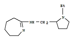 (9ci)-n-[(1-乙基-2-吡咯烷)甲基]-3,4,5,6-四氢-2H-氮杂革-7-胺结构式_745034-28-0结构式