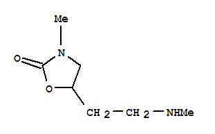 (9ci)-3-甲基-5-[2-(甲基氨基)乙基]-2-噁唑烷酮结构式_745723-76-6结构式