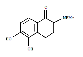 (9ci)-3,4-二氢-5,6-二羟基-2-(甲基氨基)-1(2H)-萘酮结构式_745725-10-4结构式