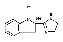 (9ci)-2-(4,5-二氢-1H-咪唑-2-基)-1-乙基-2,3-二氢-2-甲基-1H-吲哚结构式_745751-07-9结构式