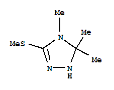 (9ci)-4,5-二氢-4,5,5-三甲基-3-(甲基硫代)-1H-1,2,4-噻唑结构式_745761-69-7结构式