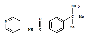 (9ci)-4-(1-氨基-1-甲基乙基)-n-4-吡啶-苯甲酰胺结构式_745770-80-3结构式