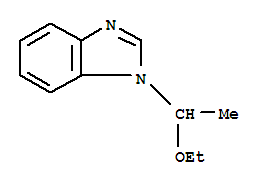 (9ci)-1-(1-乙氧基乙基)-1H-苯并咪唑结构式_74586-44-0结构式