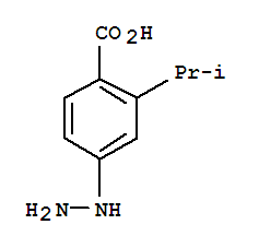 (9ci)-4-肼基-2-(1-甲基乙基)-苯甲酸结构式_746585-04-6结构式