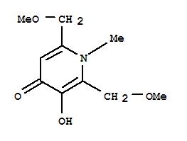 (9ci)-3-羟基-2,6-双(甲氧基甲基)-1-甲基-4(1H)-吡啶酮结构式_746599-88-2结构式