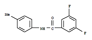 (9ci)-3,5-二氟-n-(4-甲基苯基)-苯甲酰胺结构式_746609-38-1结构式