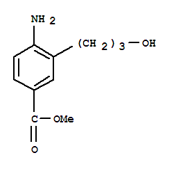 (9ci)-4-氨基-3-(3-羟基丙基)-苯甲酸甲酯结构式_746622-08-2结构式