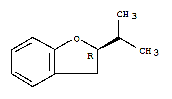 (r)-(9ci)-2,3-二氢-2-(1-甲基乙基)-,苯并呋喃结构式_74695-08-2结构式