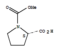 (S)-1-(甲氧基羰基)吡咯烷-2-羧酸结构式_74761-41-4结构式