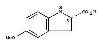 (s)-(9ci)-2,3-二氢-5-甲氧基-1H-吲哚-2-羧酸结构式_748090-00-8结构式