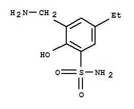 (9ci)-3-(氨基甲基)-5-乙基-2-羟基-苯磺酰胺结构式_748725-31-7结构式
