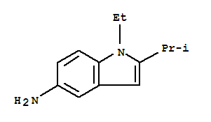 (9ci)-1-乙基-2-(1-甲基乙基)-1H-吲哚-5-胺结构式_748747-29-7结构式