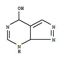(9ci)-5,7a-二氢-4H-吡唑并[3,4-d]嘧啶-4-醇结构式_748764-60-5结构式