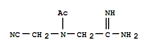 (9ci)-n-(2-氨基-2-亚氨基乙基)-n-(氰基甲基)-乙酰胺结构式_749145-97-9结构式