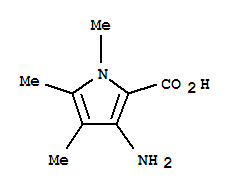 (9ci)-3-氨基-1,4,5-三甲基-1H-吡咯-2-羧酸结构式_749162-26-3结构式