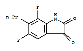 1H-indole-2,3-dione, 5,7-difluoro-6-propyl-(9ci)Structure,749241-80-3Structure 1H-indole-2,3-dione, 5,7-difluoro-6-propyl-(9ci) Structure,749241-80-3Structure