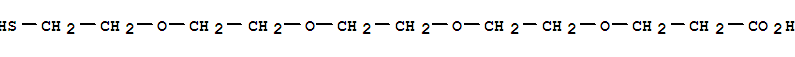 HS-PEG4-CH2CH2COOH结构式_749247-06-1结构式 HS-PEG4-CH2CH2COOH结构式_749247-06-1结构式