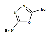 (9ci)-1-(5-氨基-1,3,4-噁二唑-2-基)-乙酮结构式_74949-72-7结构式