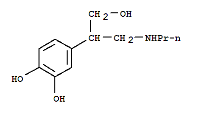 (9ci)-4-[1-(羟基甲基)-2-(丙基氨基)乙基]-1,2-苯二醇结构式_749787-37-9结构式