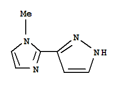 (9ci)-3-(1-甲基-1H-咪唑-2-基)-1H-吡唑结构式_749790-76-9结构式