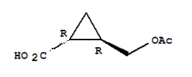 (1r,2r)-rel-(9ci)-2-[(乙酰基氧基)甲基]-环丙烷羧酸结构式_749885-54-9结构式