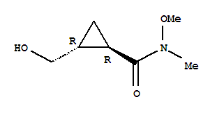(1r,2r)-rel-(9ci)-2-(羟基甲基)-n-甲氧基-n-甲基-环丙烷羧酰胺结构式_749885-56-1结构式
