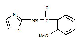 (9ci)-2-(甲基硫代)-n-2-噻唑-苯甲酰胺结构式_749887-64-7结构式