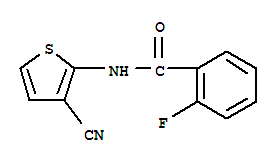 (9ci)-n-(3-氰基-2-噻吩)-2-氟-苯甲酰胺结构式_749918-12-5结构式