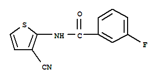 (9ci)-n-(3-氰基-2-噻吩)-3-氟-苯甲酰胺结构式_749919-37-7结构式