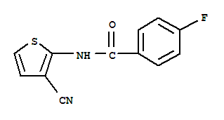 (9ci)-n-(3-氰基-2-噻吩)-4-氟-苯甲酰胺结构式_749919-77-5结构式