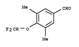 (9ci)-4-(二氟甲氧基)-3,5-二甲基-苯甲醛结构式_749920-58-9结构式