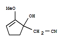 (9ci)-1-羟基-2-甲氧基-2-环戊烯-1-乙腈结构式_750557-62-1结构式