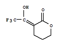 (9ci)-四氢-3-(2,2,2-三氟-1-羟基亚乙基)-2H-吡喃-2-酮结构式_750597-24-1结构式