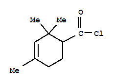 (9ci)-2,2,4-三甲基-3-环己烯-1-羰酰氯结构式_75091-77-9结构式