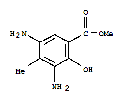 (9ci)-3,5-二氨基-2-羟基-4-甲基-苯甲酸甲酯结构式_75144-20-6结构式