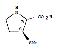 (3r)-rel-(9ci)-3-(甲基硫代)-D-脯氨酸结构式_75176-40-8结构式