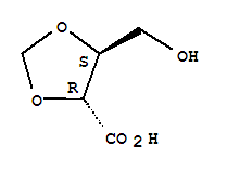 (9ci)-5-(羟基甲基)-,(4r-反式)-1,3-二氧戊环-4-羧酸结构式_75201-59-1结构式