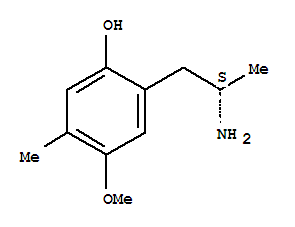 (s)-(9ci)-2-(2-氨基丙基)-4-甲氧基-5-甲基苯酚结构式_752145-97-4结构式