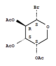 2,3,4-三-O-乙酰基α-L-吡喃阿拉伯糖基溴化物结构式_75247-31-3结构式