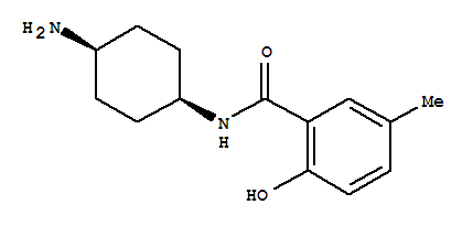 (9ci)-n-(顺式-4-氨基环己基)-2-羟基-5-甲基-苯甲酰胺结构式_752981-36-5结构式