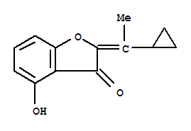 (9ci)-2-(1-环丙基亚乙基)-4-羟基-3(2H)-苯并呋喃酮结构式_753013-39-7结构式