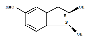 (1r,2s)-rel-(9ci)-2,3-二氢-5-甲氧基-1H-茚-1,2-二醇结构式_753020-50-7结构式 (1r,2s)-rel-(9ci)-2,3-二氢-5-甲氧基-1H-茚-1,2-二醇结构式_753020-50-7结构式