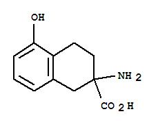 (9ci)-2-氨基-1,2,3,4-四氢-5-羟基-2-萘羧酸结构式_753387-72-3结构式