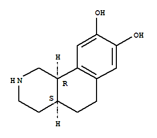 顺式-(9ci)-1,2,3,4,4a,5,6,10b-八氢-苯[h]异喹啉-8,9-二醇结构式_753399-63-2结构式
