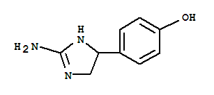 (9CI)-4-(2-氨基-4,5-二氢-1H-咪唑-4-基)-苯酚结构式_754126-21-1结构式