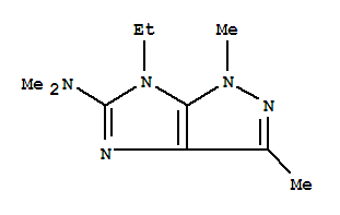(9ci)-6-乙基-1,6-二氢-n,n,1,3-四甲基-咪唑并[4,5-c]吡唑-5-胺结构式_754164-30-2结构式
