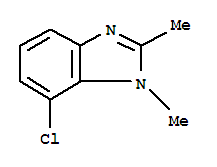 (9ci)-7-氯-1,2-二甲基-1H-苯并咪唑结构式_75438-02-7结构式