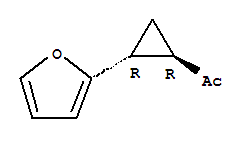 反式-(9ci)-1-[2-(2-呋喃)环丙基]-乙酮结构式_75491-25-7结构式