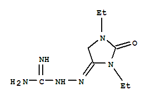 (9ci)-2-(1,3-二乙基-2-氧代-4-咪唑啉)-肼羧酰胺结构式_755751-42-9结构式